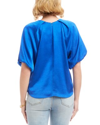 Puff Sleeved Satin Top