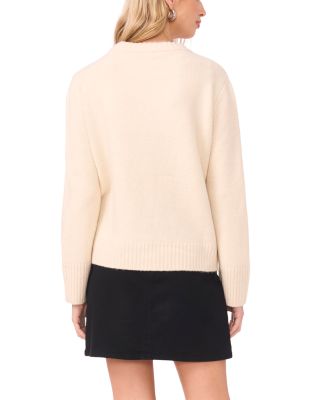 Heart Motif Crewneck Sweater