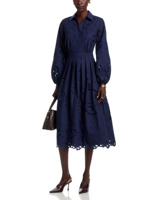 The Zoya Eyelet Embroidered Dress