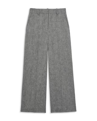 Petite Texture Wide Leg Pants