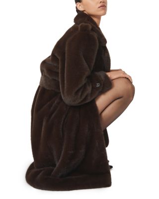 Petites Faux Fur Coat