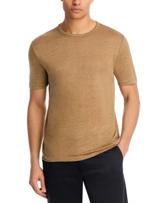 Linen Short Sleeve Crewneck Tee
