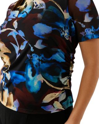 Cleo Mesh Printed Top