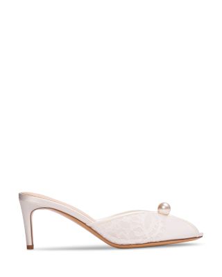 Women's Pearl Mesh Slipper Pumps