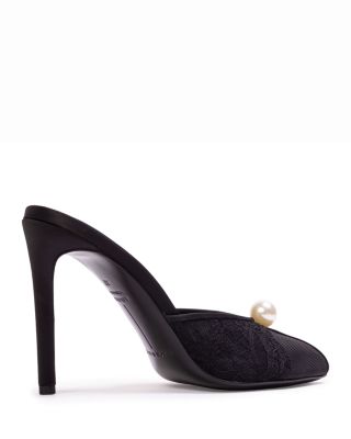 Women's Pearl Mesh Slipper Pumps