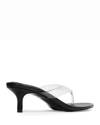 Women's Kitten Heel Thong Sandals