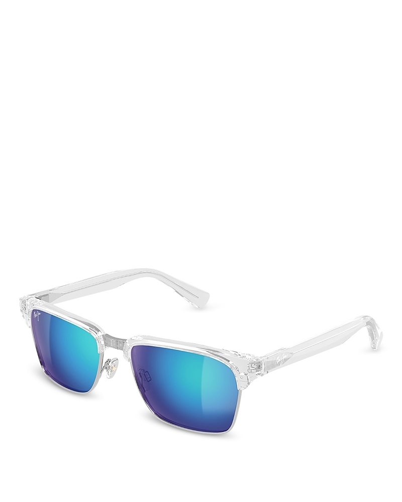 Maui Jim Kawika Xl Polarized Rectangular Sunglasses, 58mm