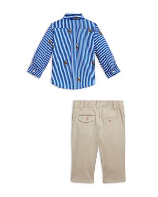 Boys' Polo Bear Shirt & Flex Abrasion Pants Set - Baby