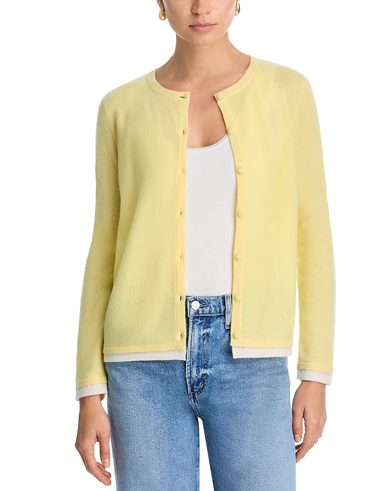 C by Bloomingdale's Cashmere 100% Cashmere Crewneck Cardigan Sweater - Exclusive