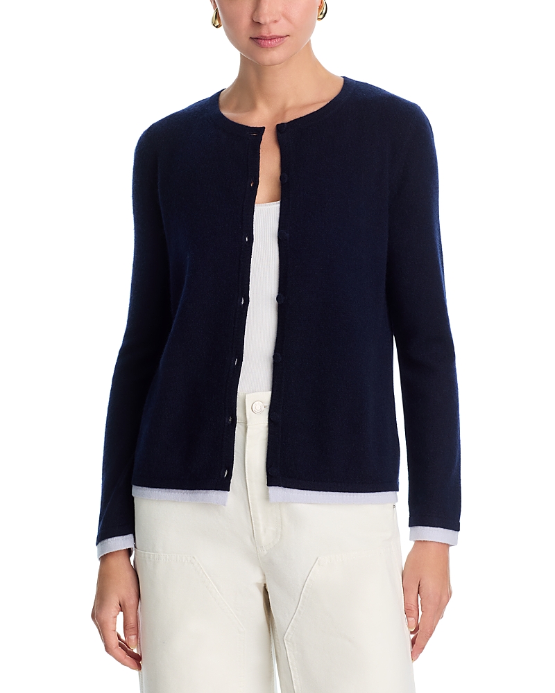 C by Bloomingdale's Cashmere 100% Cashmere Crewneck Cardigan Sweater - Exclusive