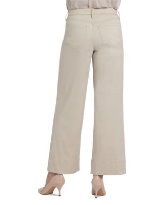 Teresa Mid Rise Wide Leg Ankle Jeans in Tavern