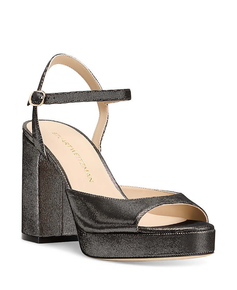 Stuart Weitzman Dayna Ii Platform Sandal In Silver