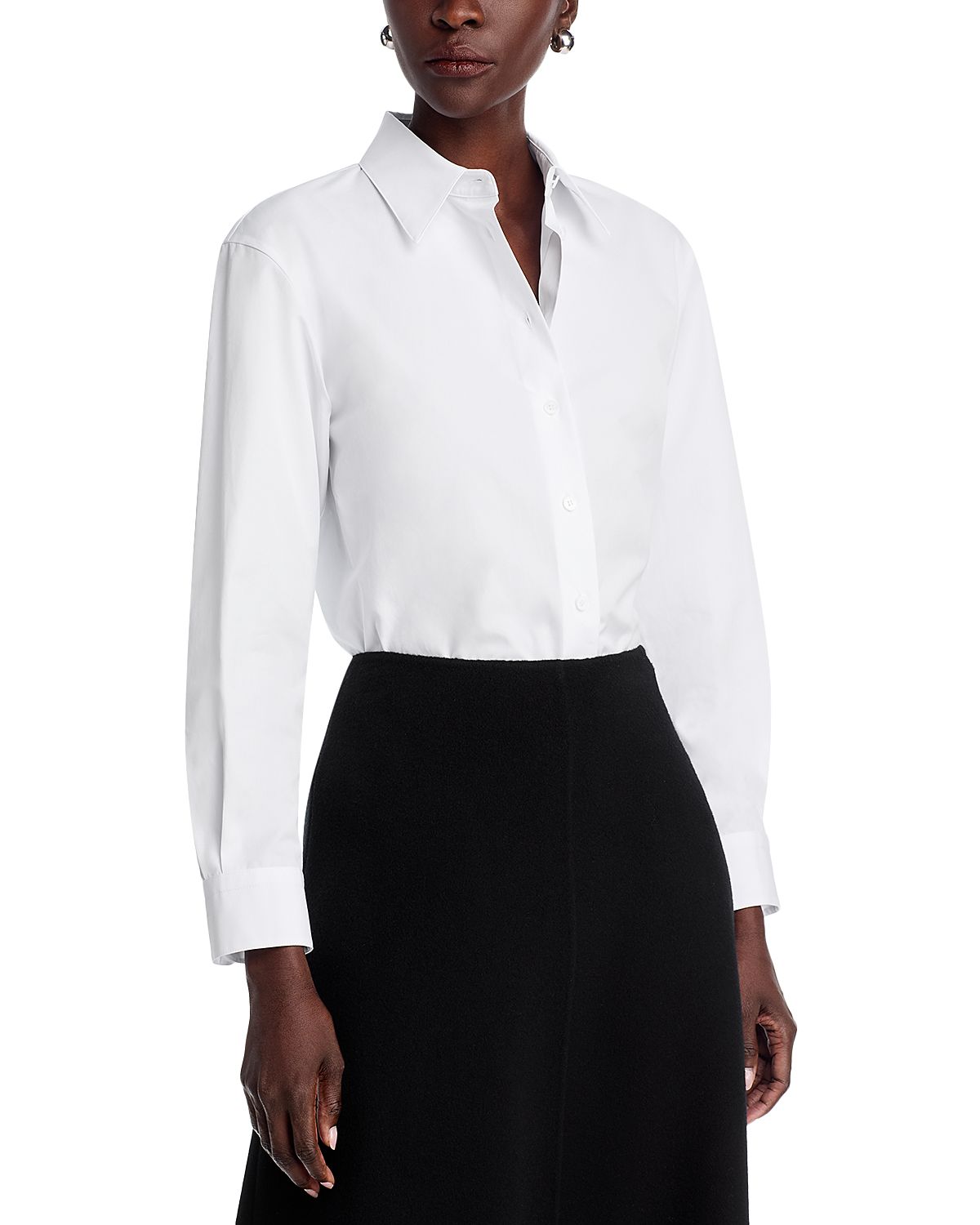 Lafayette 148 New York Fitted Cinched Waist Shirt