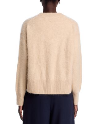 Brushed Cashmere Button Front Sweater