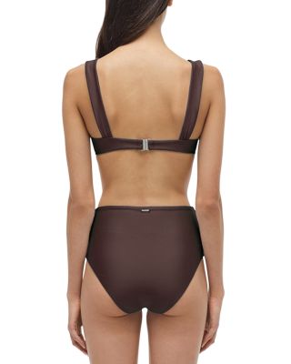 Anniston Bikini Top & Teya High Waisted Ruched Bikini Bottoms
