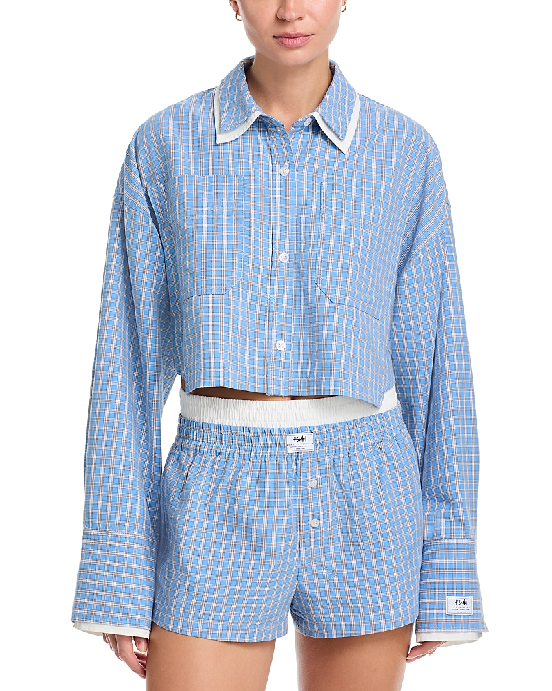 Ksubi Balter Long Sleeve Shirt In Blue