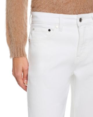 Alida Loose Bowed Leg Jeans in White
