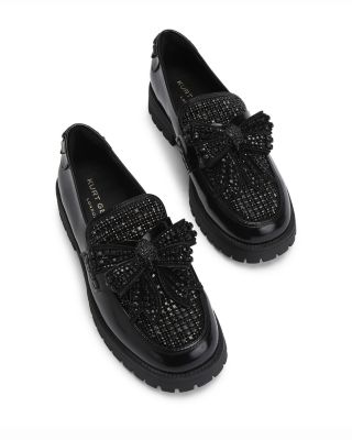Women&#39;s Bow Crystal Loafers