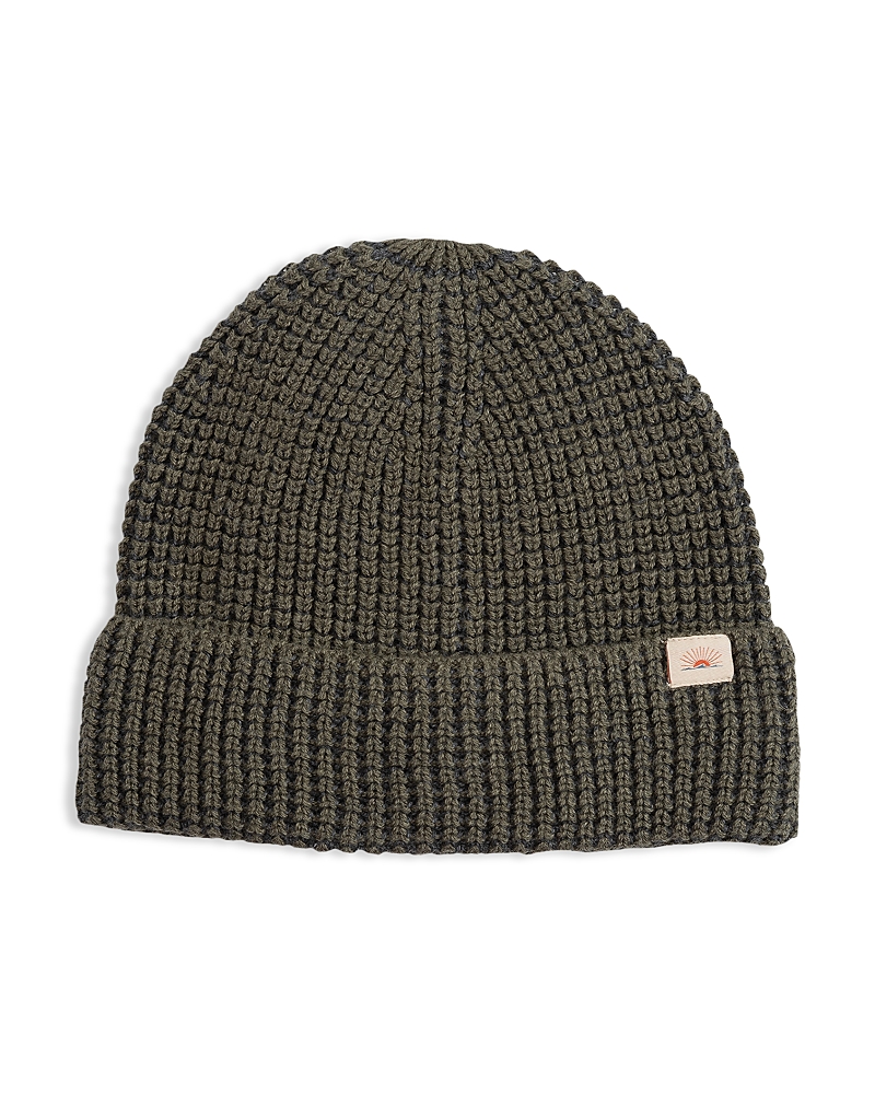 Faherty Winter Waffle Beanie In Green