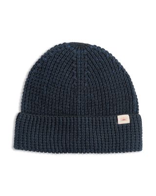 Faherty Winter Waffle Beanie In Blue