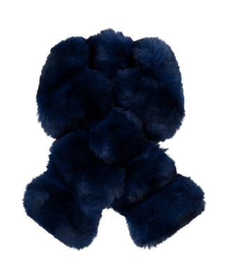 Faux Fur Chinchilla Pull-Through Scarf
