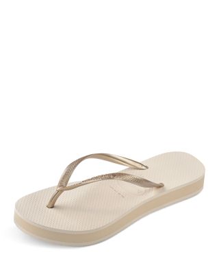 Women's Slim Flatform Thong Sandals