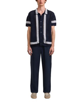 Pinto Cotton Short Sleeve Crochet Cardigan