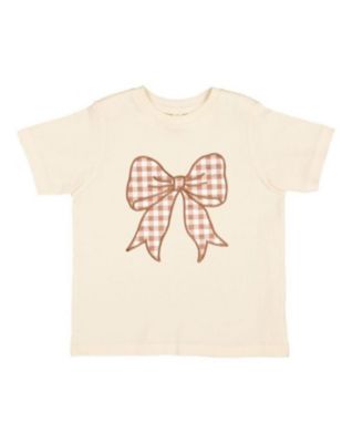 Girls' Gingham Bow Patch Short Sleeve T-Shirt - Big Kid