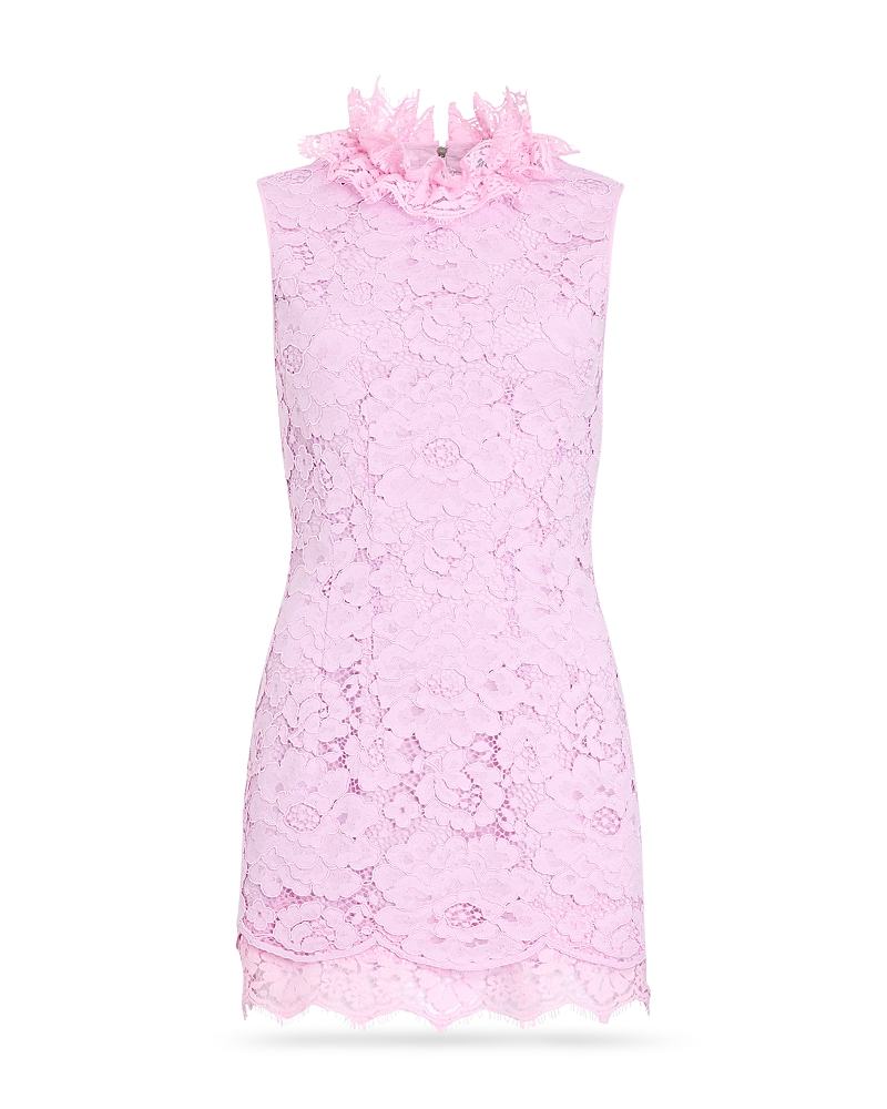 Patou Sleeveless Lace Mini Dress