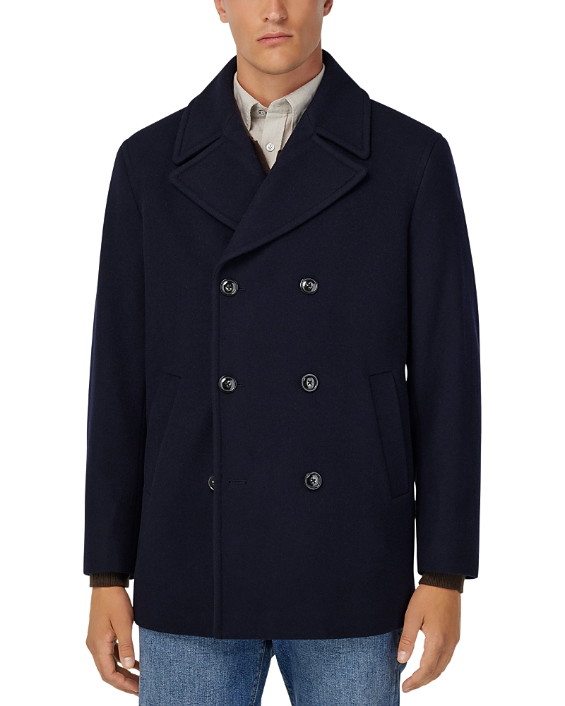 Boggi Milano Men's Wool Peacoat