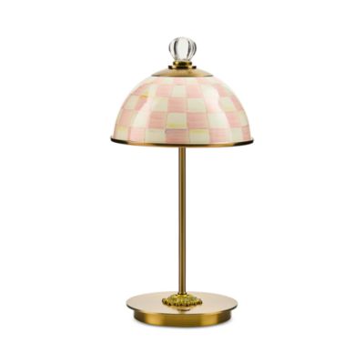 Rosy Check LED Rechargeable Dome Table Lamp
