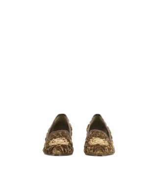 Women's Quilted Velvet Cameo Slippers