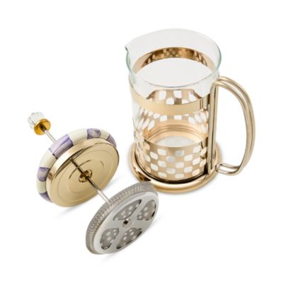 Violet Check French Press