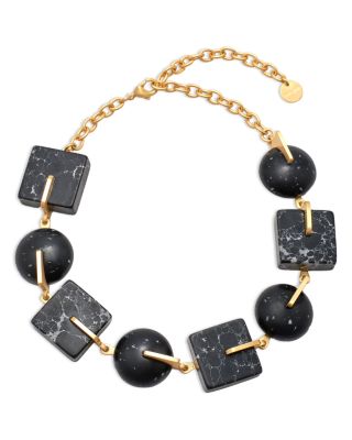 Cult Gaia Laguna Multicolor Stone Choker Necklace, 17.32