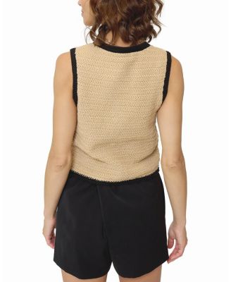  Women's Rose Scallop Edge Tank