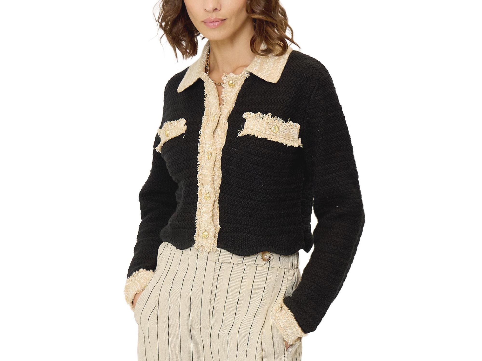 Women's Rose Scallop Edge Sweater — Image 4