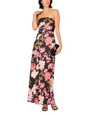 Crepe Back Satin Long Dress