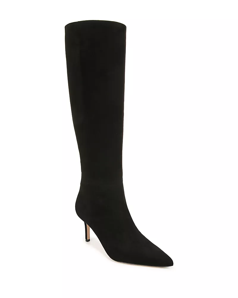 Veronica Beard Women's Lisa Wide Calf Leather Tall Boots