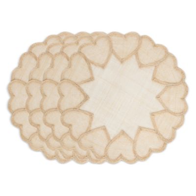 Heart Placemat - Natural