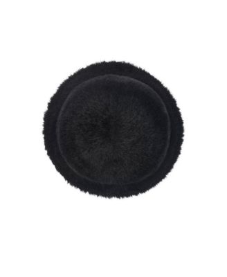 Knight Stamp Faux Fur Bucket Hat