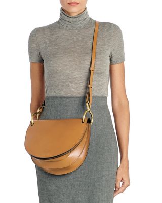 Consuelo Brass Ring Leather Crossbody