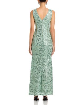 Sleeveless Ruffle Gown