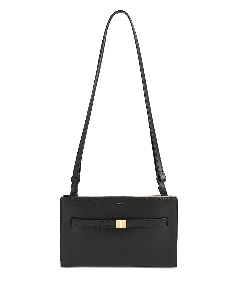 Totême Belted Leather Crossbody In Black