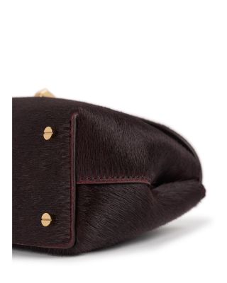 Mini T-Lock Calf Hair Clutch