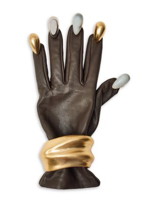 Harriet Leather Hardware Gloves