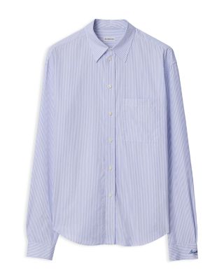 Regular Fit Striped Cotton Poplin Shirt