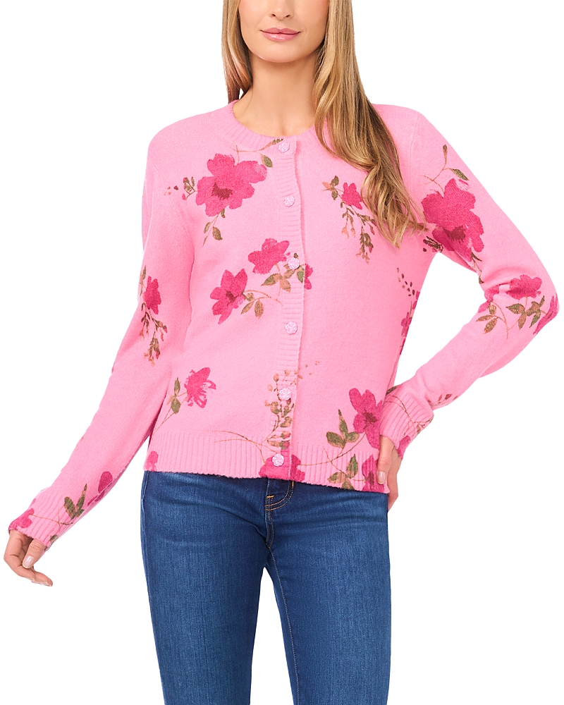 CeCe Gin Fizz Crewneck Cardigan