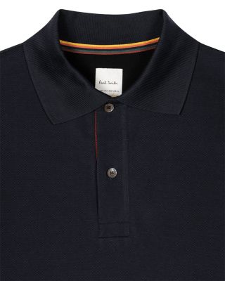 Striped Placket Polo