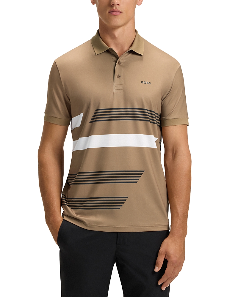 Boss Paddy Tape Print Polo