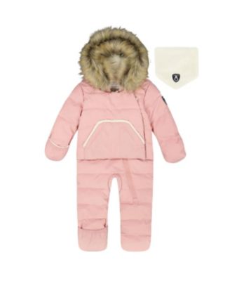 Girls' One-Piece Snug Snowsuit Designed for Car Seat - Baby